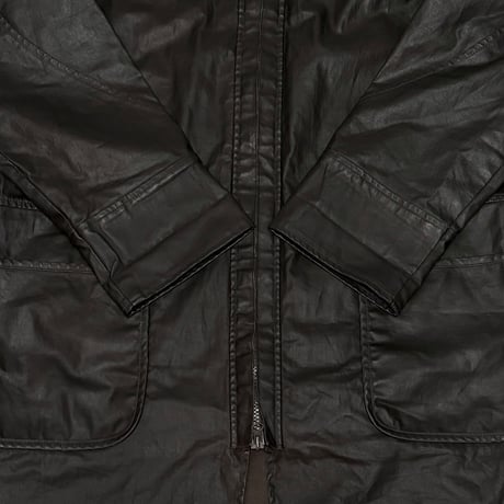 【USED】00's EURO NIKE LAMINATED COTTON LINEN COAT
