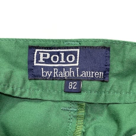 【USED】90'S POLO BY RALPH LAUREN 2TAC TROUSERS GREEN