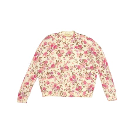 【USED】2010's LA MAILLE SÉZANE Floral Kid Mohair Knit