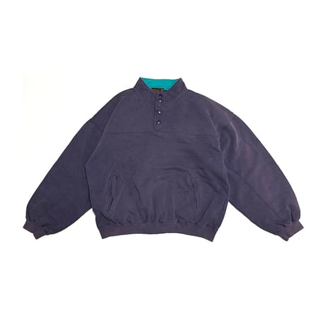 【USED】90's Eddie Bauer Mock Neck Sweat Pullover