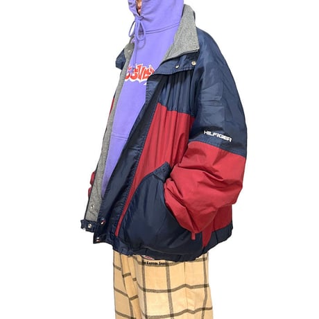 【USED】90'S-00'S TOMMY HILFIGER COTTON NYLON JACKET