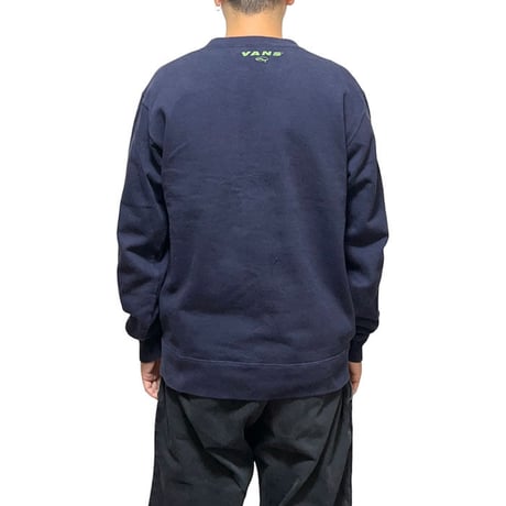 【USED】00'S VANS REFLECTOR PRINT SWEATSHIRT