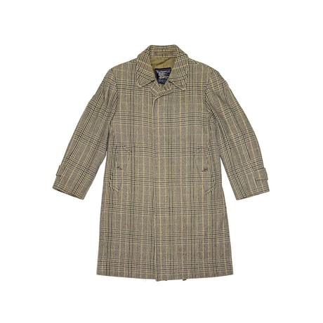 【USED】80's Burberrys’ Wool Check Balmacaan Coat