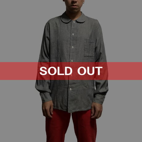 【USED】SEDITIONARIES HOUNDSTOOTH PETER PAN SHIRT BY 666