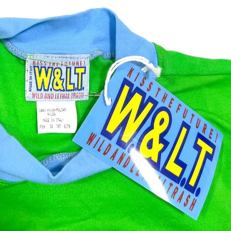 【DEAD STOCK】 90'S W.&L.T. PUK PUK T-SHIRT GREEN