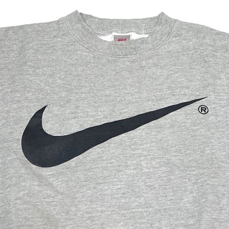 【USED】90'S NIKE BIG SWOOSH SWEATSHIRT