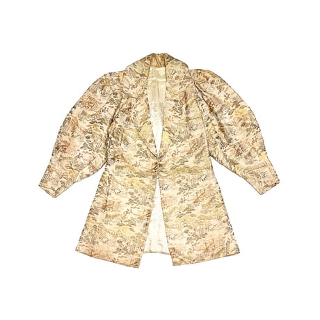 【USED】1890's LANTERN SLEEVE ORIENTAL JACQUARD JACKET