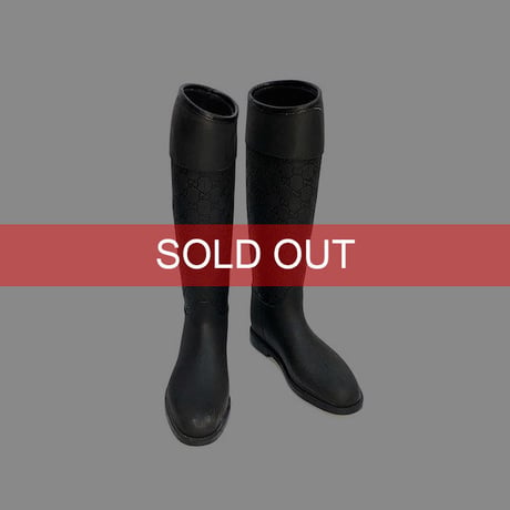 【USED】GUCCI RAIN RUBBER BOOTS