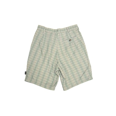 【USED】80's OLD STUSSY CHECK SHORTS GREEN