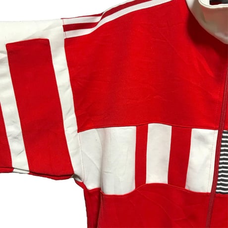 【USED】80'S ADIDAS OLD TRACK JACKET RED × WHITE