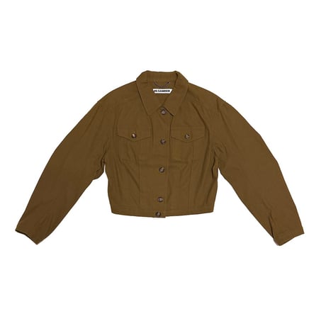 【USED】JIL SANDER+ Minimal Trucker Jacket Dusty Brown