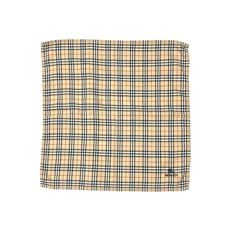 【USED】80'S-90'S BURBERRYS NOVA CHECK WOOL TIE with HANDKERCHIEF