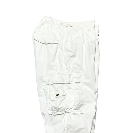 【USED】90'S-00'S POLO BY RALPH LAUREN CARGO PANTS WHITE 33/30