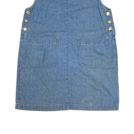 【USED】80's FADS DENIM N/S MINI DRESS