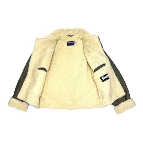 【USED】90'S BAD BOY × SCHOTT B-3 JACKET KHAKI