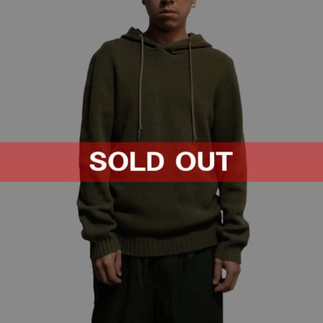 【USED】90'S HELMUT LANG KNIT HOODIE
