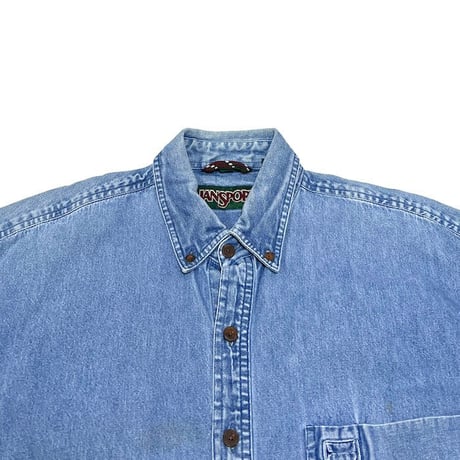 【USED】90'S JANSPORT DENIM B.D.SHIRT