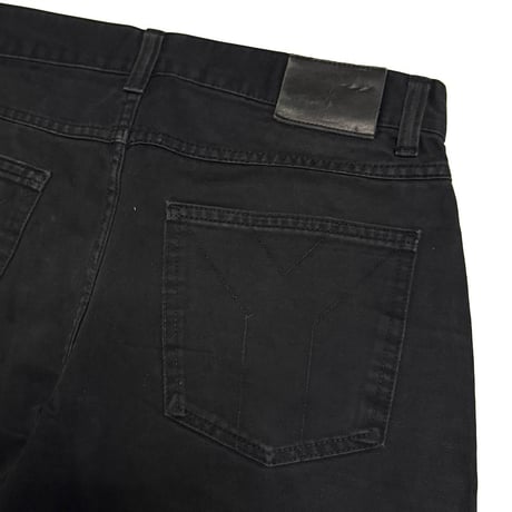 【USED】90's-00's Yves Saint Laurent Pour Homme Y Stitch Pocket Black Pants