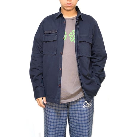 【USED】90'S-00'S STUSSY MINIMAL WORK SHIRT