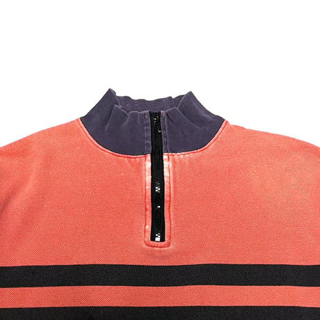 【USED】90's OLD GAP MOSS STITCH HALF ZIP L/S TOP