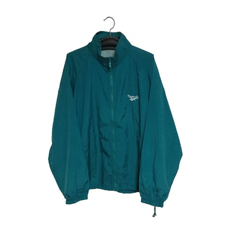 【USED】90'S REEBOK NYLON JACKET GREEN
