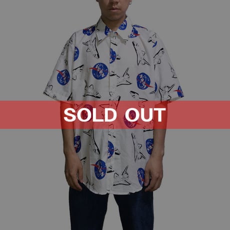 【DEAD STOCK】00'S NASA S/S SHIRT