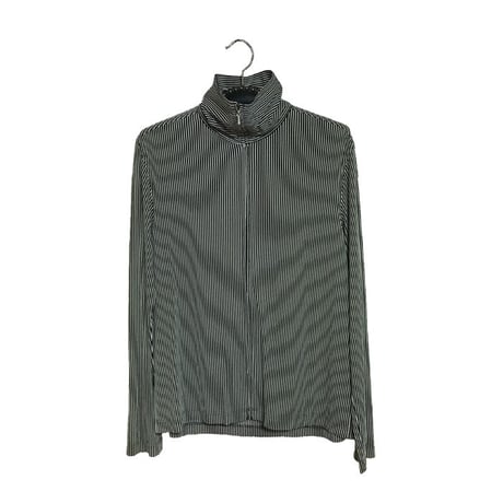 【USED】JEANPAUL GAULTIER CLASSIQUE STRIPE ZIP-UP TOP