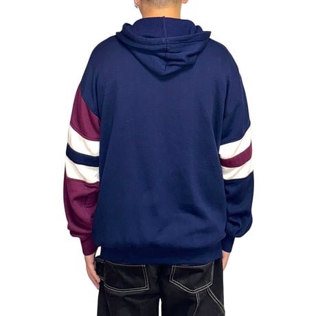 【USED】90's DUNLOP BICOLOR SWEAT PARKA