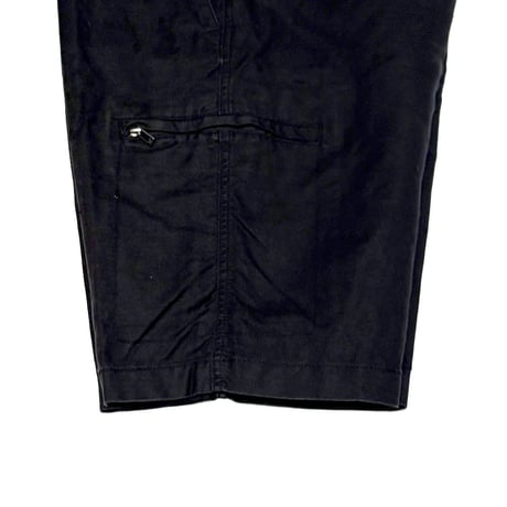 【USED】00's Calvin Klein COTTON LINEN 6-POCKET SHORTS BLACK