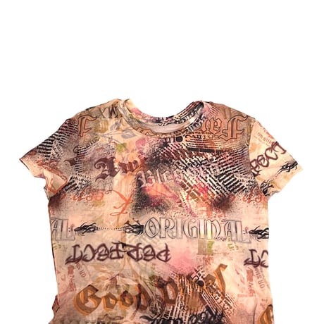【UESD】00's ALLOVER PATTERN POWER NET DRESS