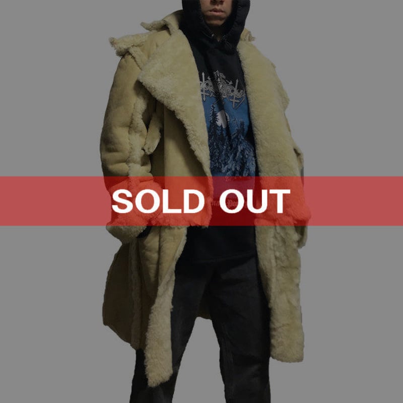 CLAVDE MONTANA◆フランス製ヴィンテージ◆メンズムートンコート CLAVDE MONTANA◇フランス製ヴィンテージ◇メンズムートンコート