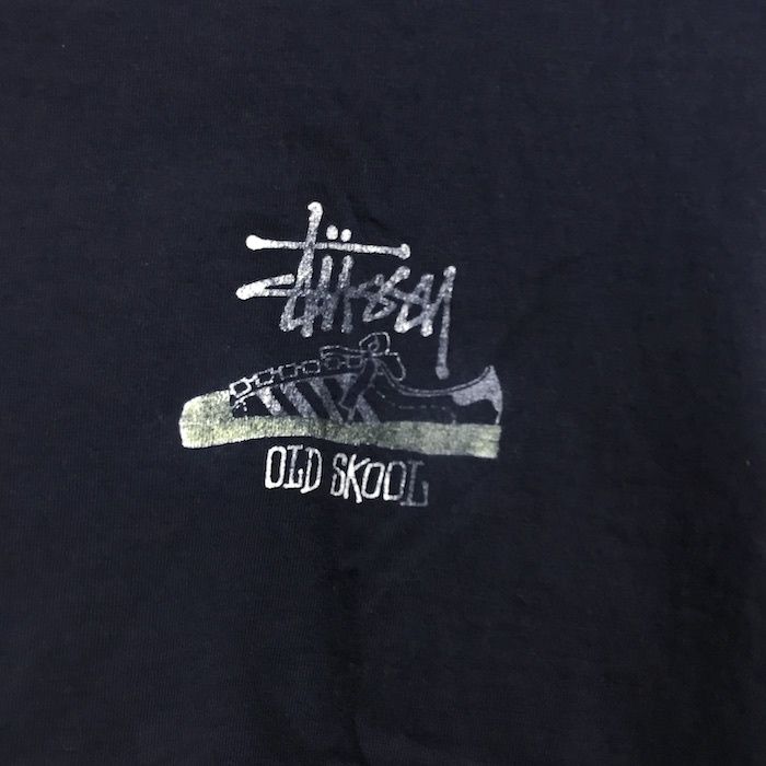USED】90'S STUSSY OLD SKOOL T-SHIRT | KONBINI