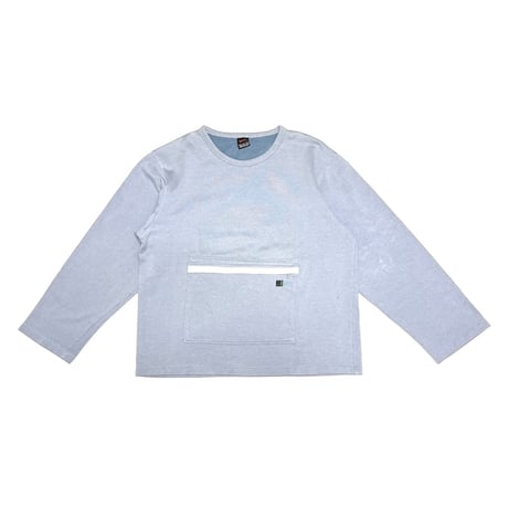【USED】90's-00's EURO NIKE Utility Pocket Sweatshirt Ice Blue