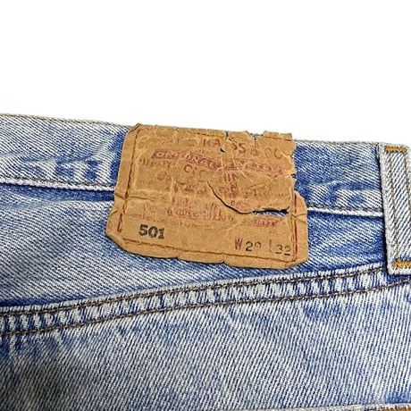 【USED】90's Levi's 501 DAMAGE JEANS MADE IN U.S.A.