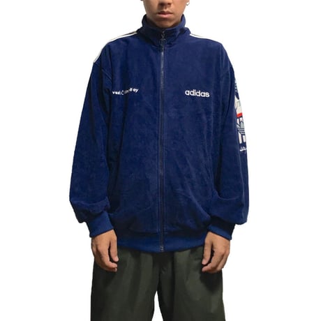【USED】90'S ADIDAS OLD VELOUR TRACK JACKET