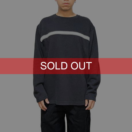 【USED】90'S-00'S FADDED GLORY LINE DESIGN L/S T-SHIRT