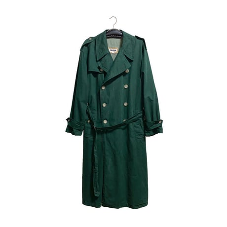 【USED】80'S-90'S GIORGIO ARMANI LONG TRENCH COAT GREEN