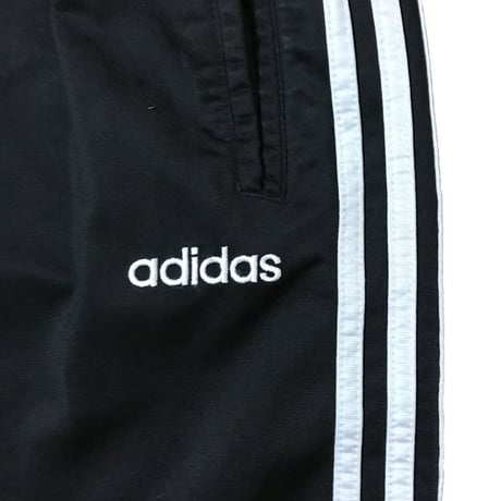 【USED】90'S ADIDAS 3-STRIPE LOGO SNAP TRACK PANTS