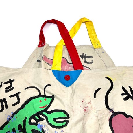 【USED】90'S HANDCRAFT & HANDPAINT OVERALLS (No.3)