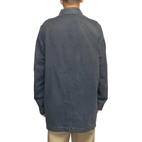 【USED】90's DKNY Linen Blend Faded Zip Coverall Jacket