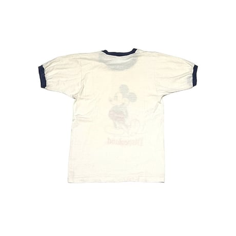 【USED】70's Disneyland MICKEY MOUSE RINGER T-SHIRT