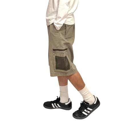 【USED】00's GAP KHAKIS Tactical Mesh Pocket Cargo Shorts