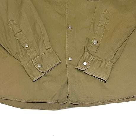 【USED】90s STUSSY SNAP BUTTON SHIRT