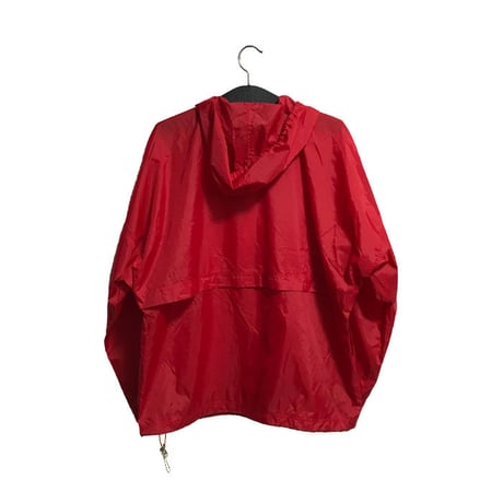 【USED】90'S UMBRO NYLON ANOLAK RED