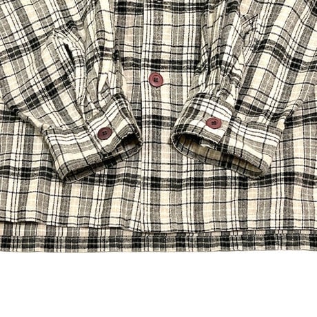 【USED】90'S-00'S QUIKSILVER COTTON FLANNEL CHECK SHIRT