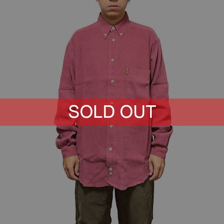 【USED】90'S ARMANI JEANS RAYON CORDUROY B.D.SHIRT