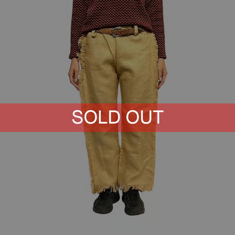 【USED】80'S JUTE PANTS