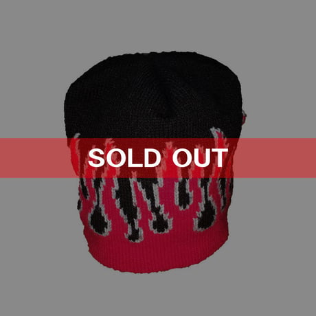 【USED】FIRE KNIT BEANIE