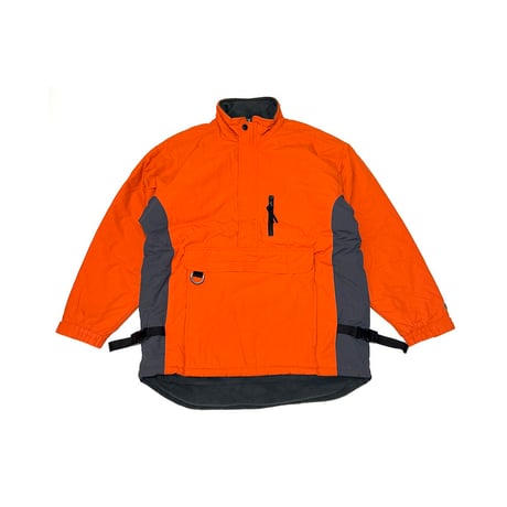【USED】90's-00's OLD NAVY PULLOVER PUFFER JACKET ORANGE