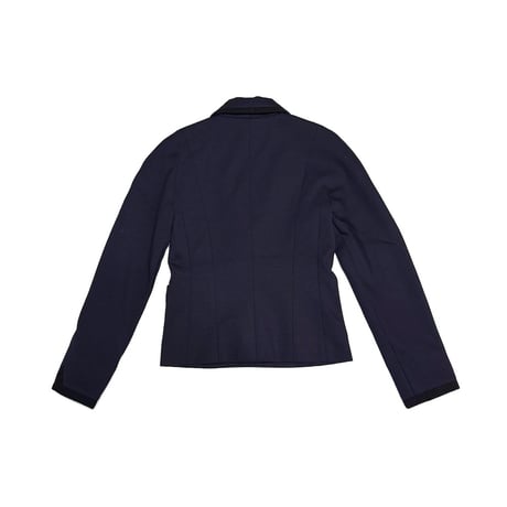【USED】CHANEL UNIFORM 2014PRE Navy Tailored Jacket Made in France